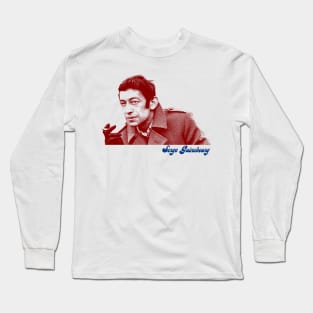 Serge Gainsbourg / Francophile Fan Art Design Long Sleeve T-Shirt